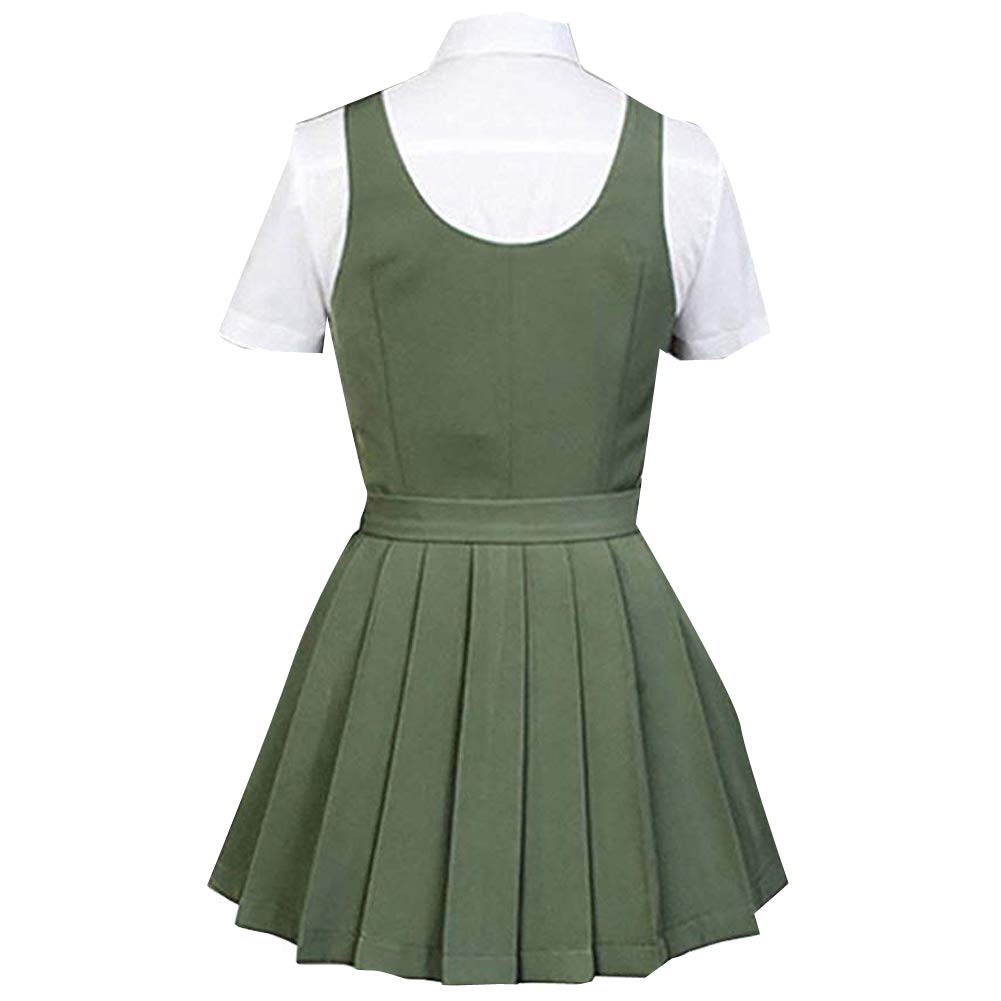 Anime Mahiru Koizumi Cosplay Costume - Olive Green School Uniform Dress for Halloween, Anime Conventions & Cosplay Events