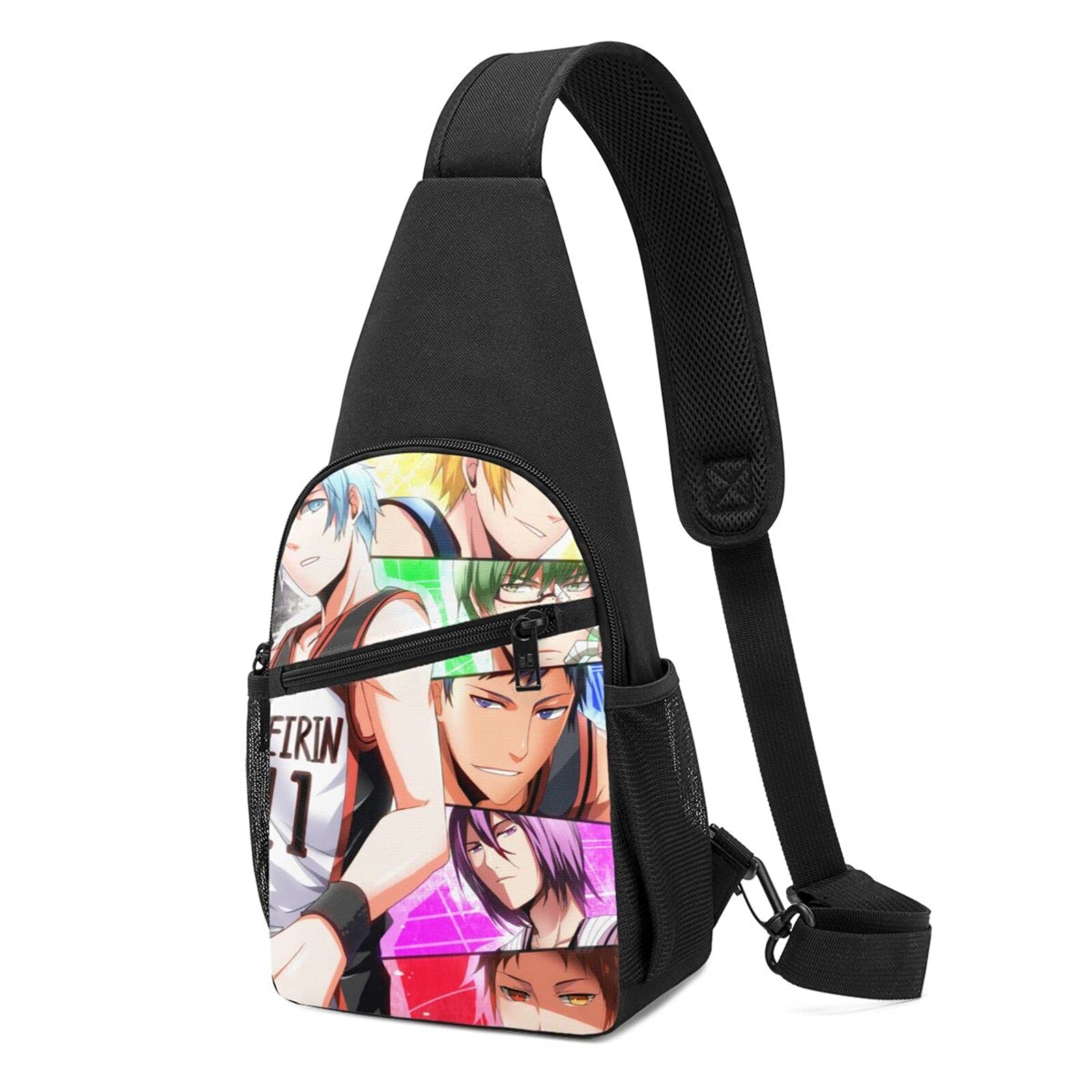 Anime MDFREFEEF Crossbody Sling Bag - Stylish Chest Pack Backpack for Men & Women | Perfect for Travel, Cosplay & Everyday Use
