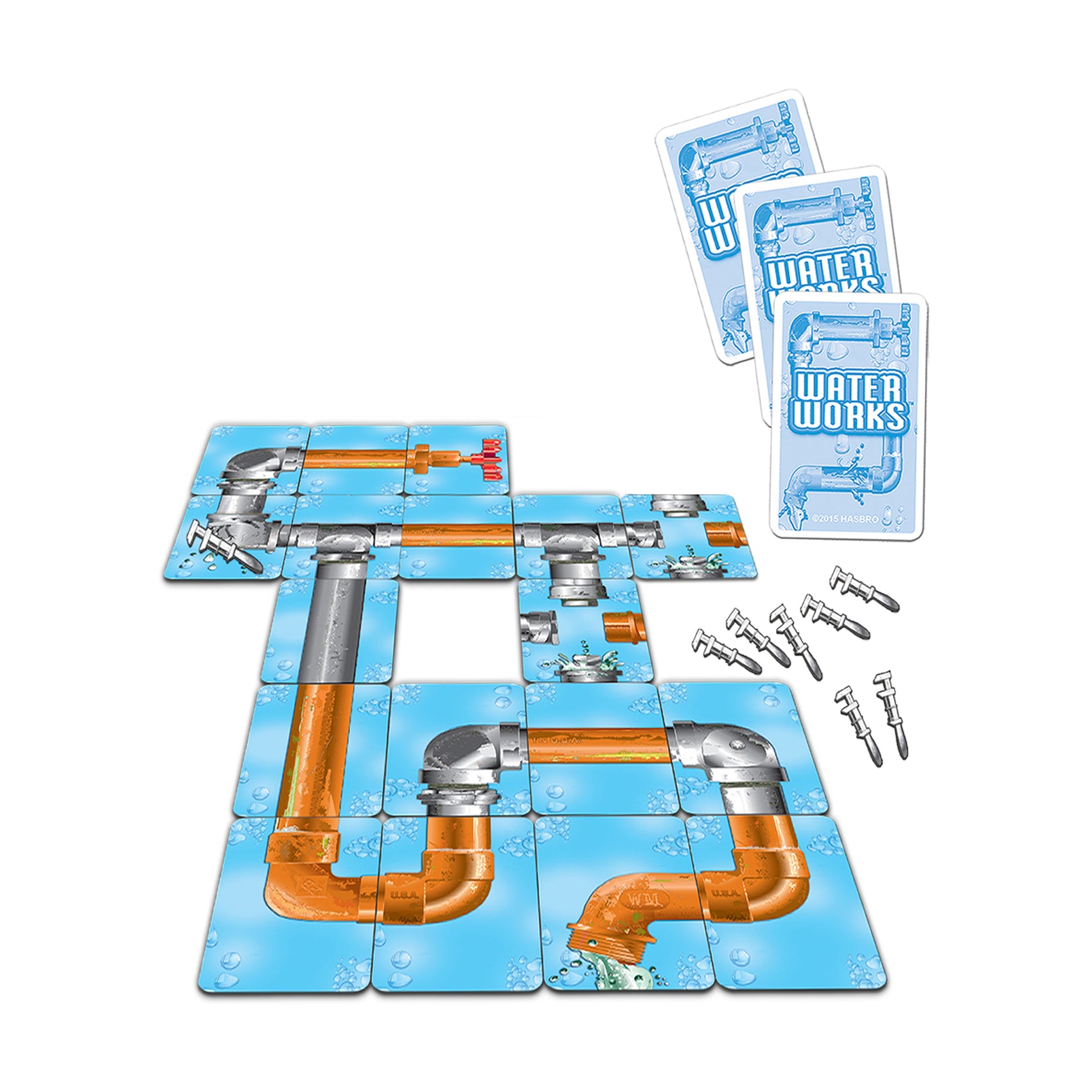 Classic Waterworks: The Ultimate Leaky Pipe Card Game for Family Game Night & STEM Learning Activities
