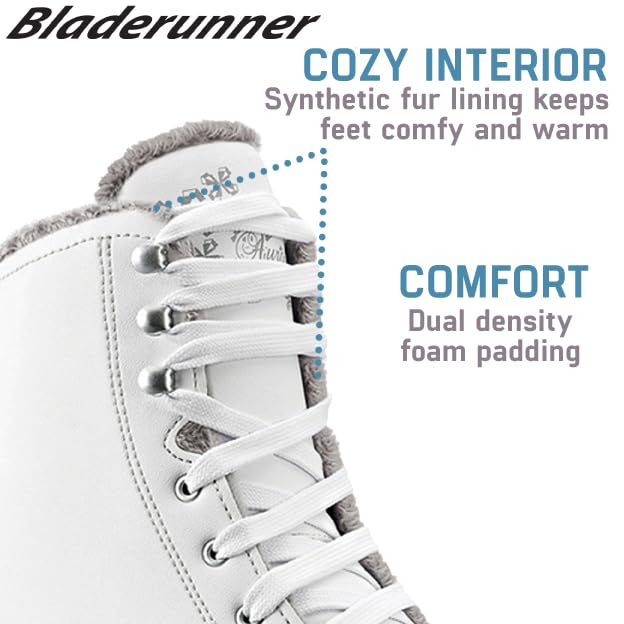 Rollerblade Bladerunner Ice Aurora Women's Figure Skates for Adults - Perfect for Ice Rink, Recreational Skating & Winter Sports