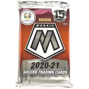 2021 Panini Soccer Mosaic Euro Hobby Pack - Single Pack | Collectible Soccer Trading Cards for Euro Tournament Fans | Perfect for Collectors, Gifts, and Fantasy Sports Enthusiasts