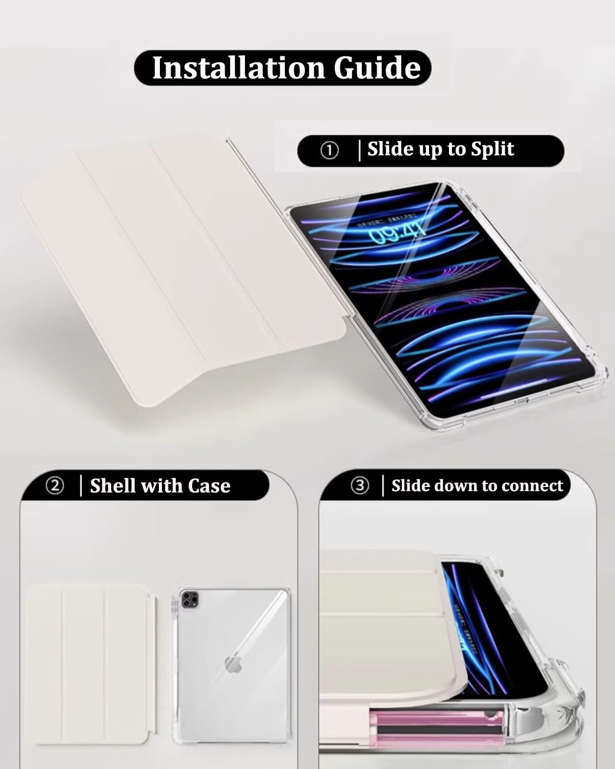 M2 iPad Air 6th Generation 11 Inch Case 2024 | Compatible with iPad Air 5th/4th Gen 10.9
