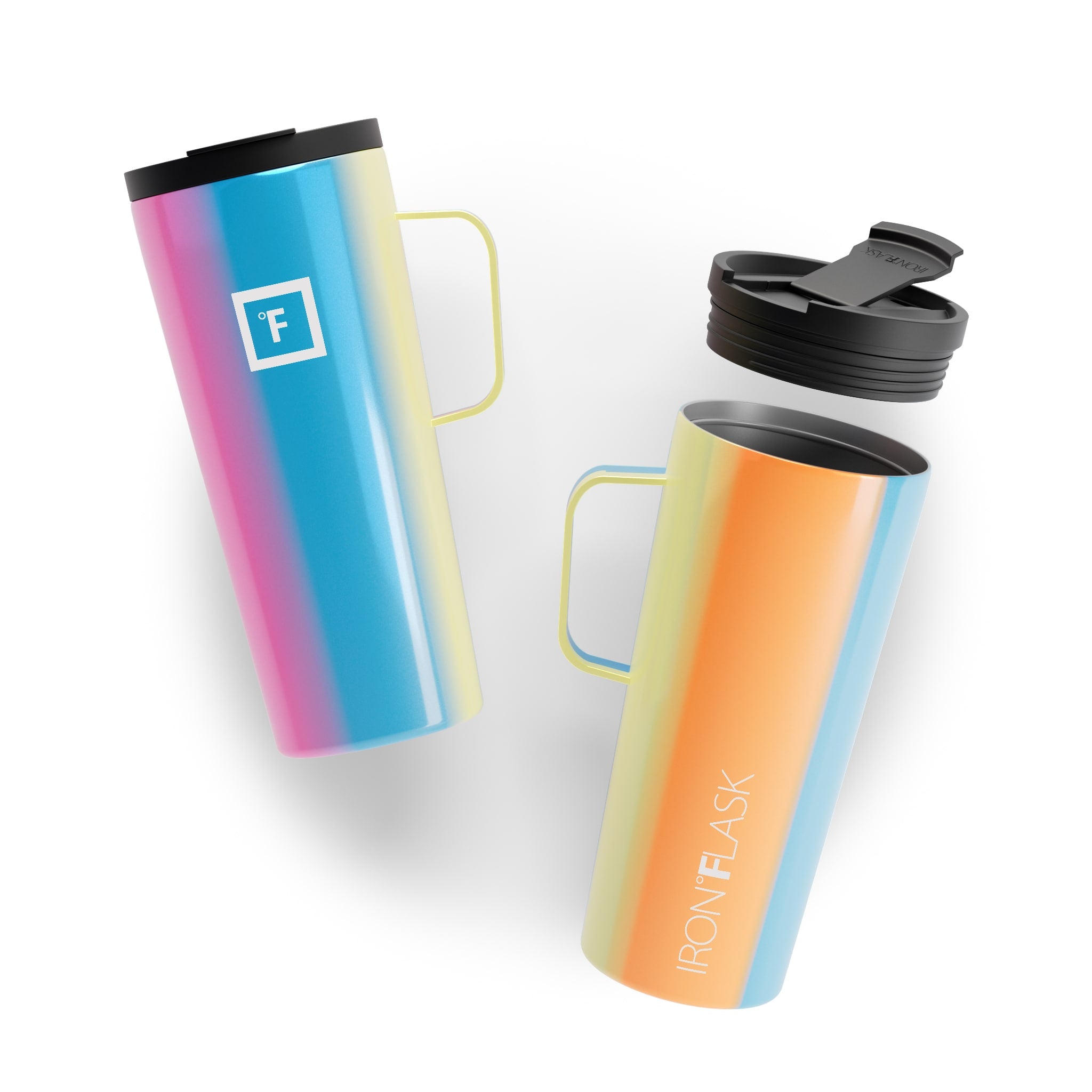 24 Oz Insulated Grip Coffee Mug 2.0 - Leak-Proof Travel Tumbler with Handle for Hot & Cold Drinks - Perfect for Office, Commute, Camping & Outdoor Activities