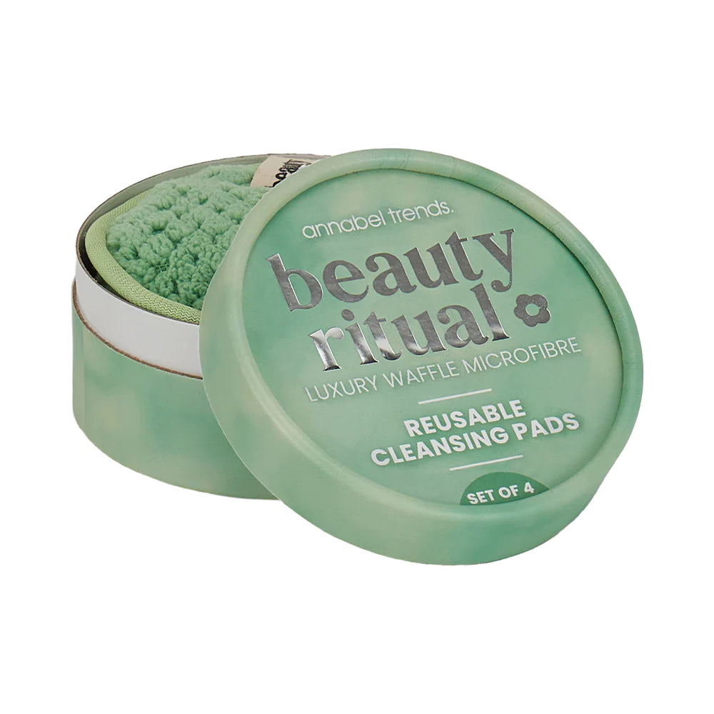 Annabel Trends Luxury Facial Cleansing Pads with Moss Extract - Gentle Exfoliating & Deep Cleansing for Glowing Skin - Perfect for Daily Skincare & Travel Beauty Routine
