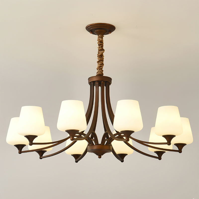 Adalyn Crystal Chandelier - Modern 6-Light Ceiling Fixture with LED Bulbs for Dining Room, Living Room & Bedroom Lighting