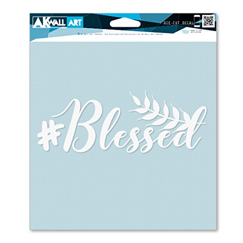 Blessed Vinyl Decal Sticker - Waterproof & Durable for Car, Truck, Laptop, Phone, Notebook - Multiple Sizes Available - Perfect for Christian Gifts, Car Accessories & Personalization