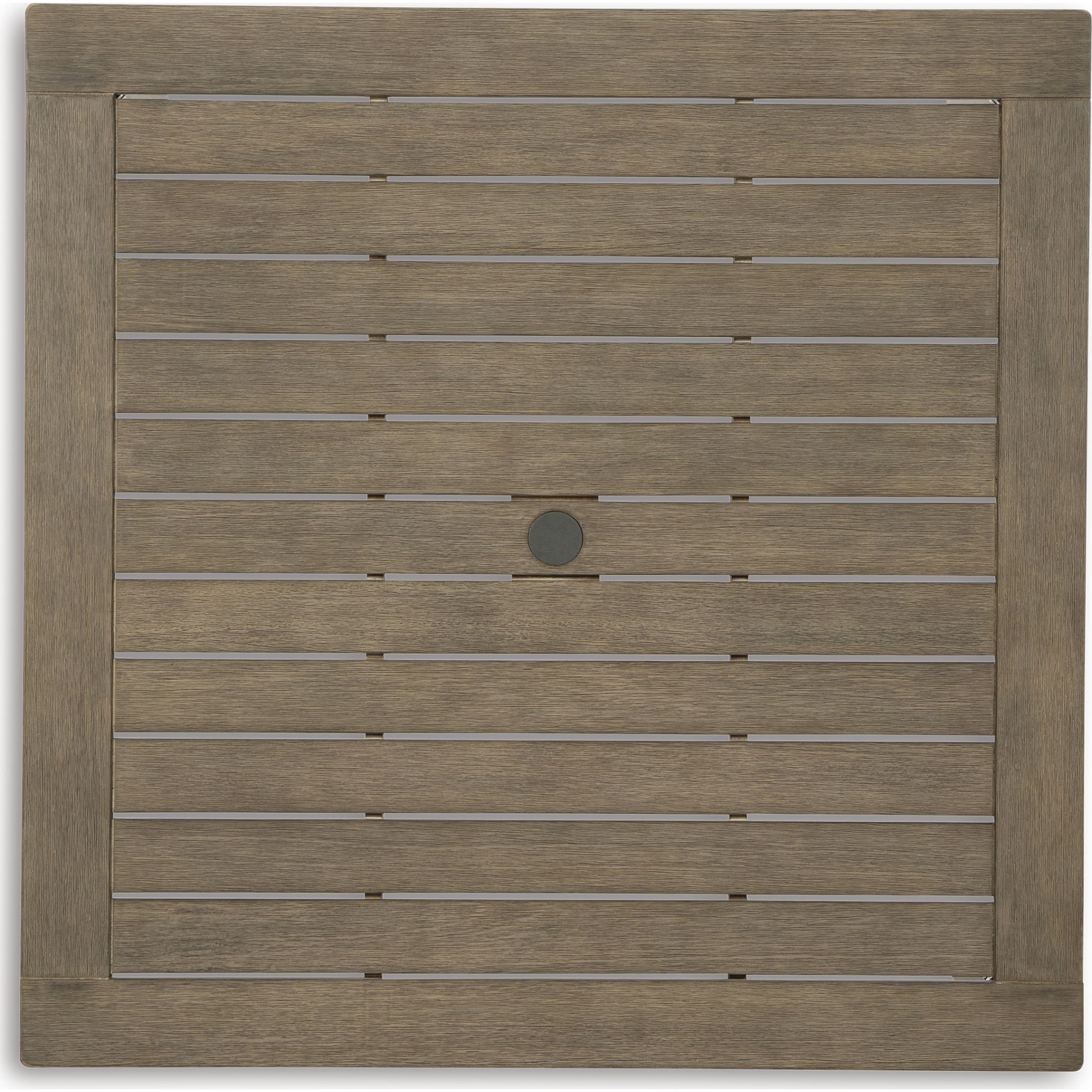 Sturdy Aria Plains Outdoor Dining Table in Brown - Perfect for Patio, Garden, and Backyard Entertaining