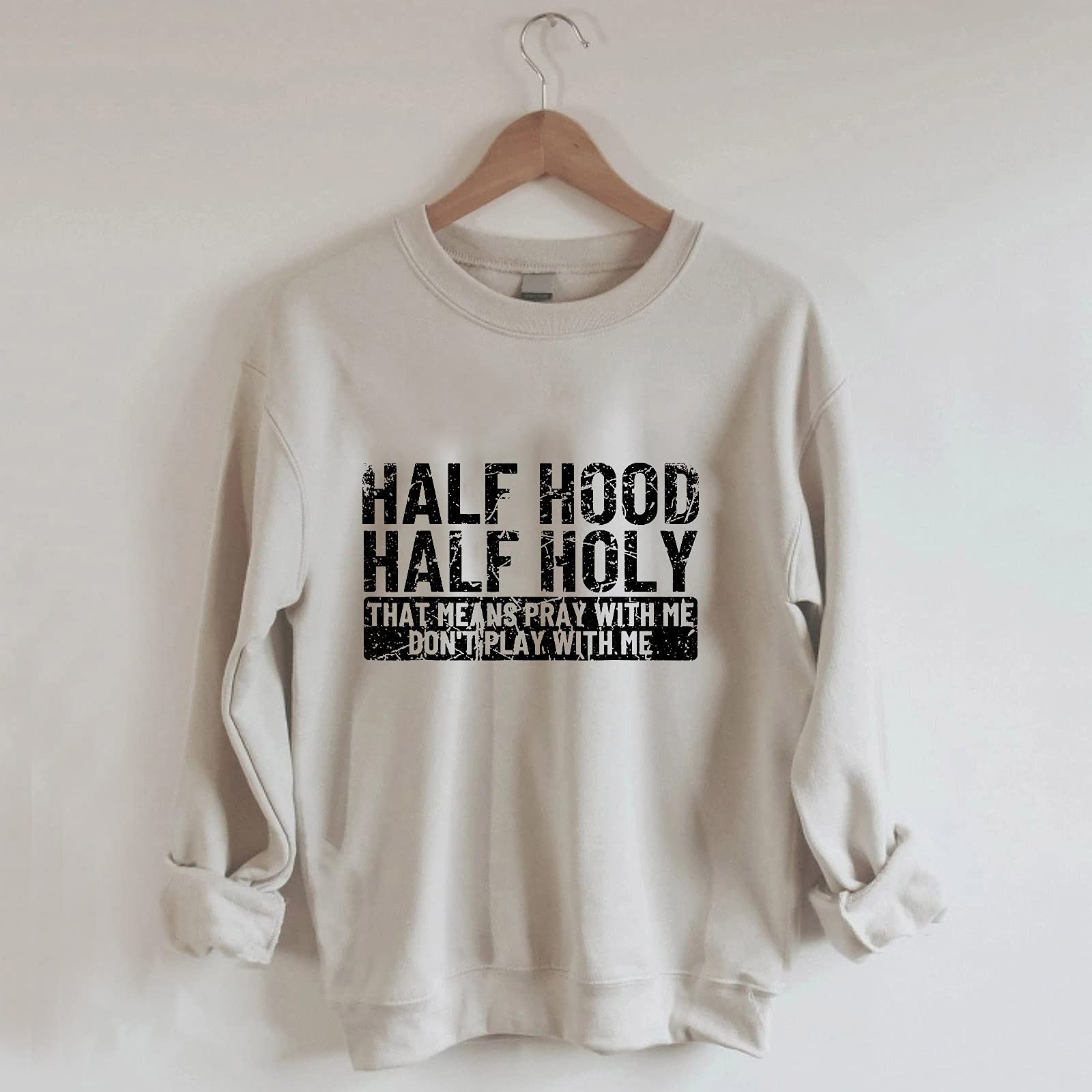 Women's Comfort Colors Sweatshirt - Soft O-Neck Printed Pullover Long Sleeve Casual Top | Perfect for Everyday Wear, Weekend Outings & Layering Under Jackets
