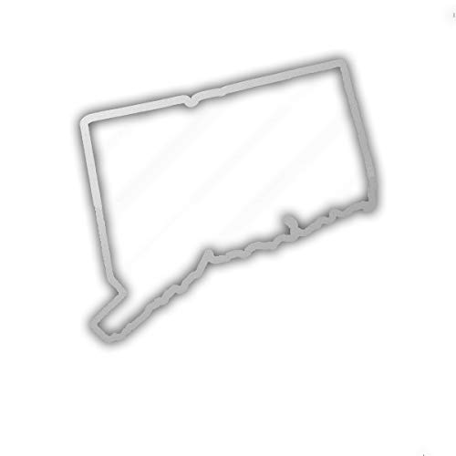 EW Designs Connecticut Outline Die Cut Vinyl Sticker - 5