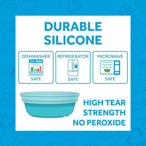 Reusable Silicone Bowl Lids - Set of 3, BPA-Free Food Grade Stretchable Covers for Meal Prep, Leftovers & Microwave Use - Perfect for Kitchen Storage & Portion Control