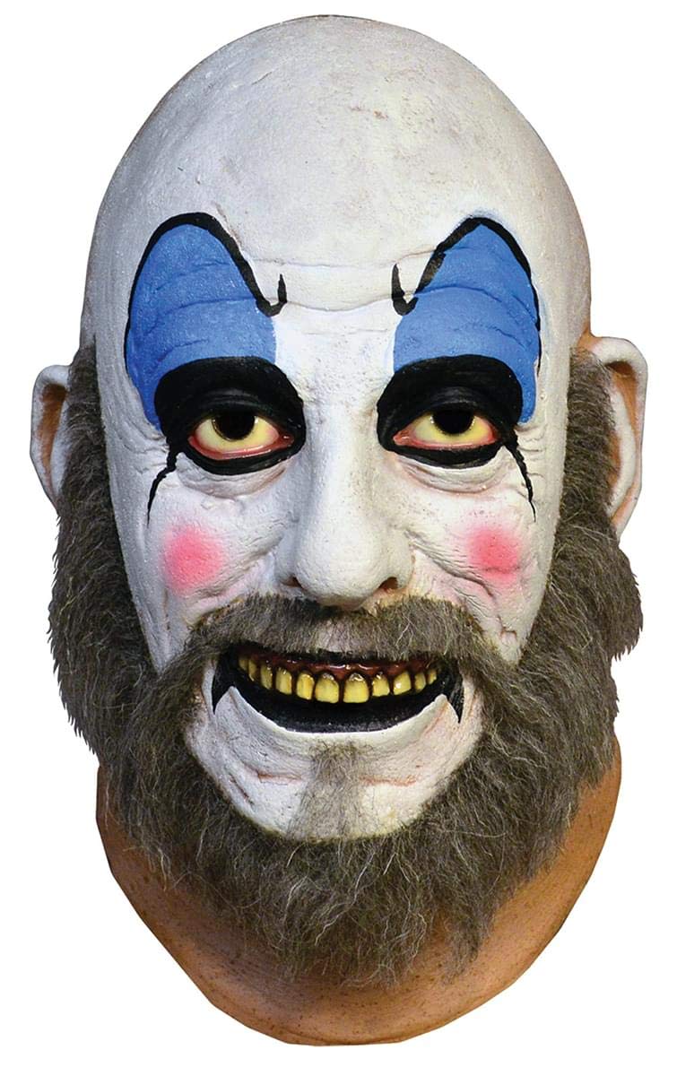 Captain Spaulding White Mask from House of 1000 Corpses - Horror Movie Costume & Halloween Cosplay Accessory for Fans