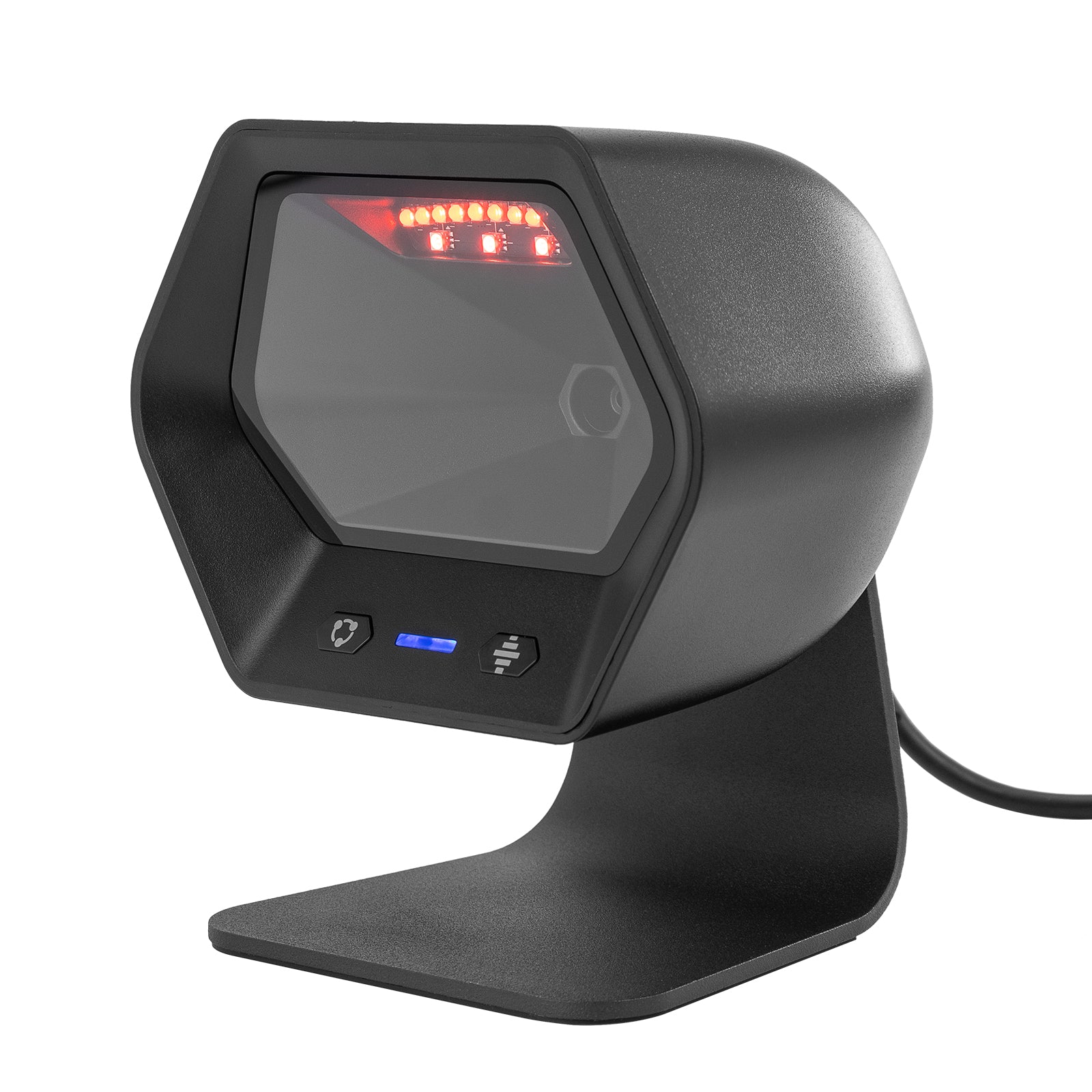 Wireless Barcode Scanner D8600 - Hands Free Bluetooth 1D/2D QR Code Reader for Retail, Warehouse & Inventory Management - Compatible with PC, Mac, Android & iOS Devices