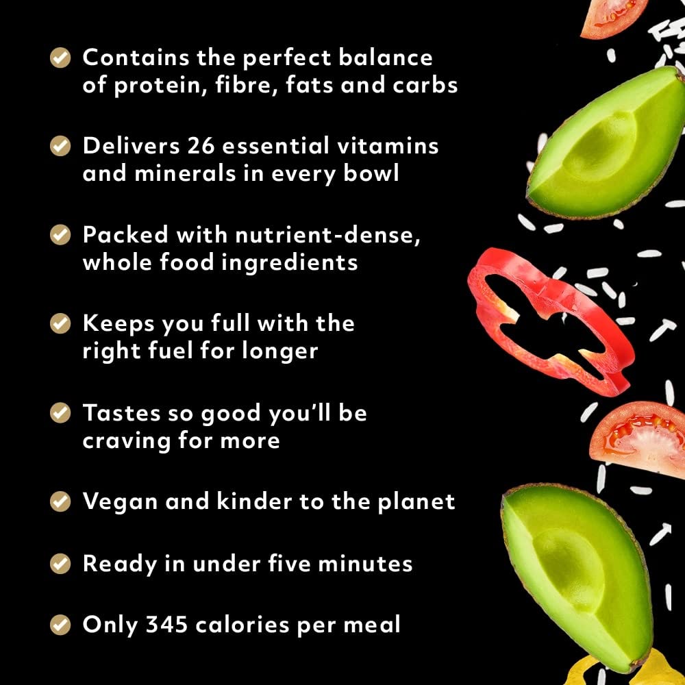Protein Works Vegan High-Protein SuperMeals - Korean Noodle Flavor, 26 Vitamins & Minerals, 10 Pack | Plant-Based Protein Meals for Fitness, Weight Loss & Busy Lifestyles | Perfect for Post-Workout, Office Lunch & Quick Healthy Dinners