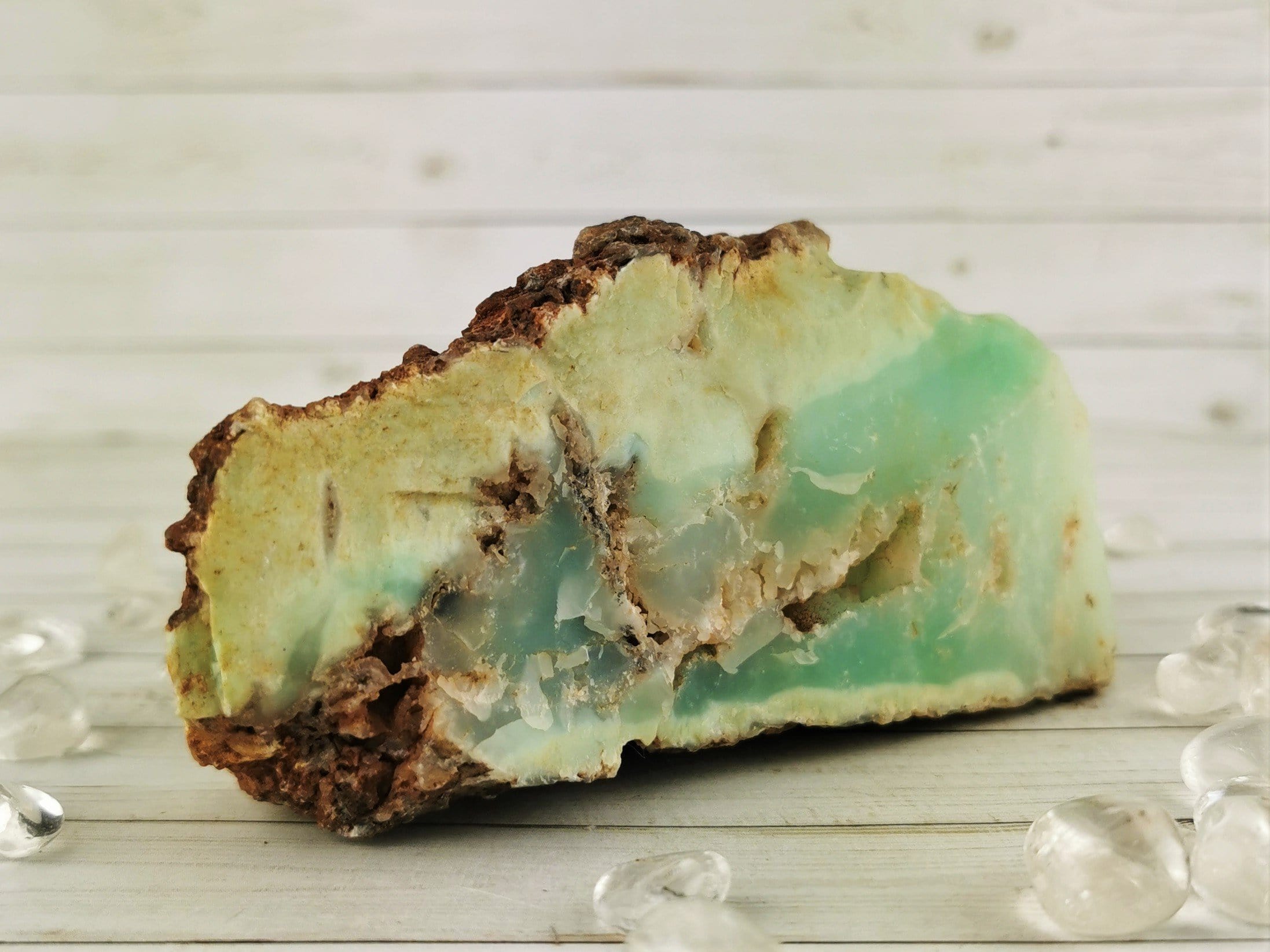 Natural Chrysoprase Crystal Specimen - Healing Stone for Jewelry Making, Meditation & Home Decor - Raw Green Gemstone for Collectors & Spiritual Use