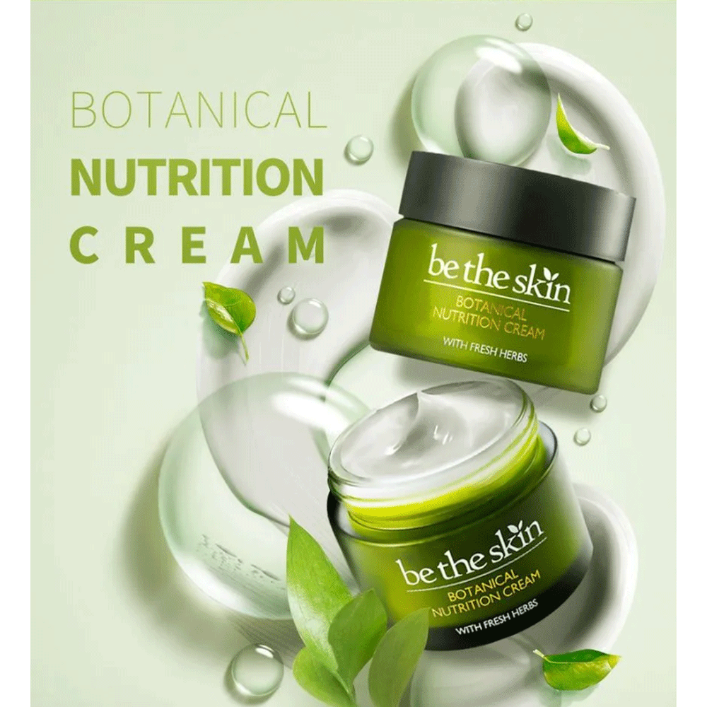 Be the Skin Botanical Nutrition Cream 50ml - Hydrating Face Moisturizer for Dry & Sensitive Skin | Day & Night Skincare Routine