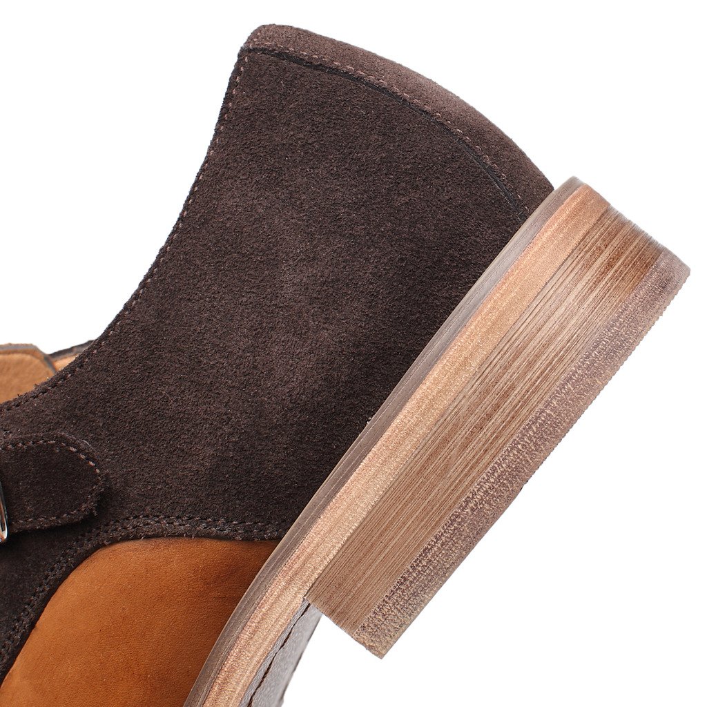 La Milano Men's Genuine Leather Double Monk Strap Loafers - Brown Dress Shoes for Business & Casual Wear - Size [Your Size] - Perfect for Office, Weddings & Formal Events