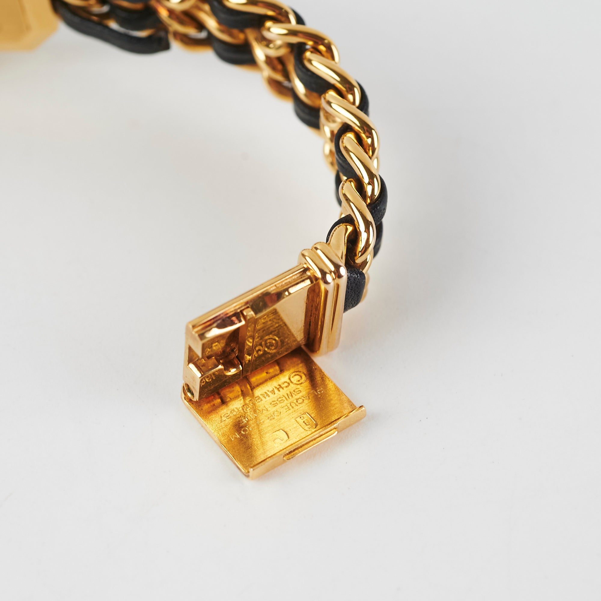 Chanel Premier Large Black Gold Luxury Watch for Women - Elegant Dress & Formal Occasions