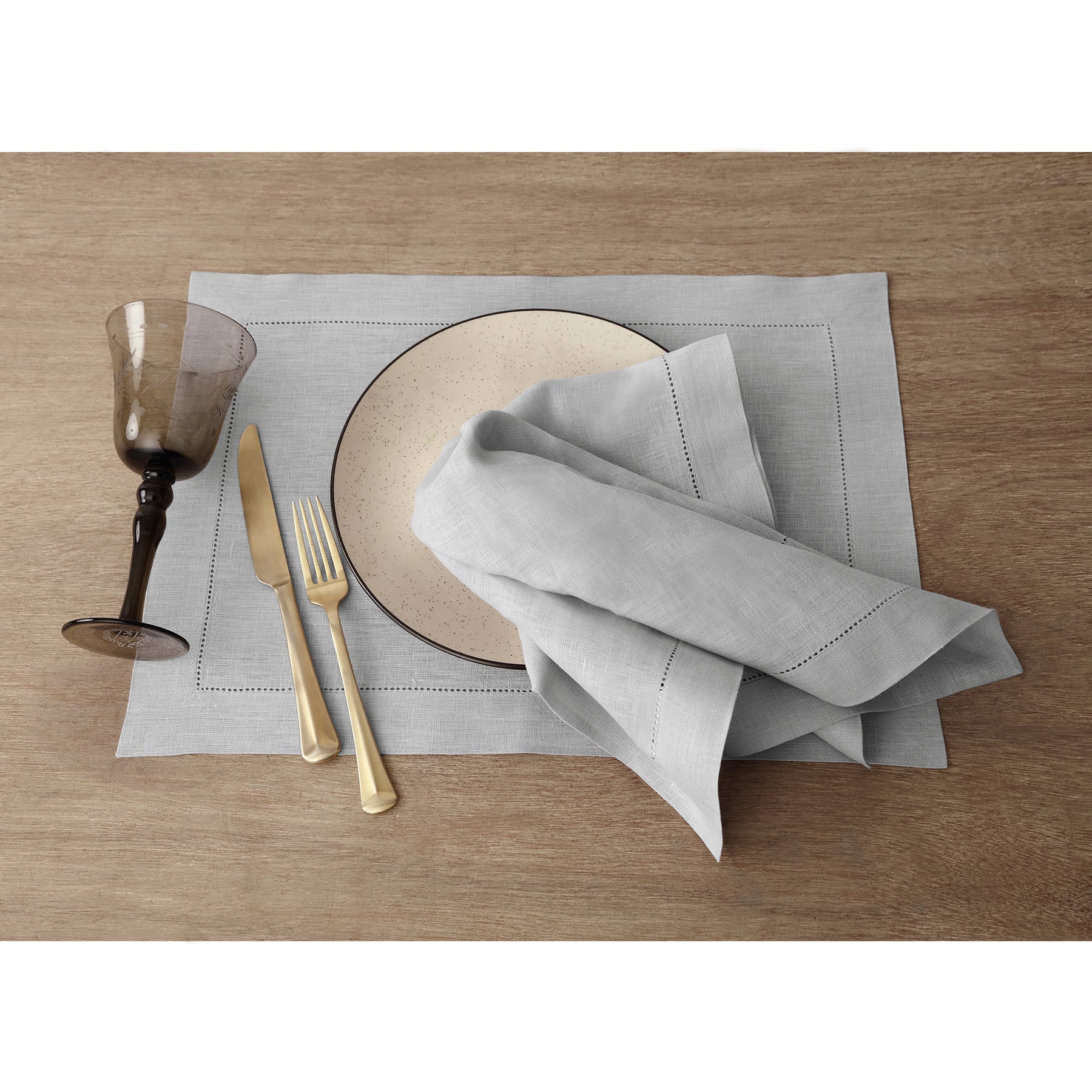 Premium Classic Hemstitch Linen Napkins - Elegant Dinner Table Decor for Weddings, Parties & Fine Dining