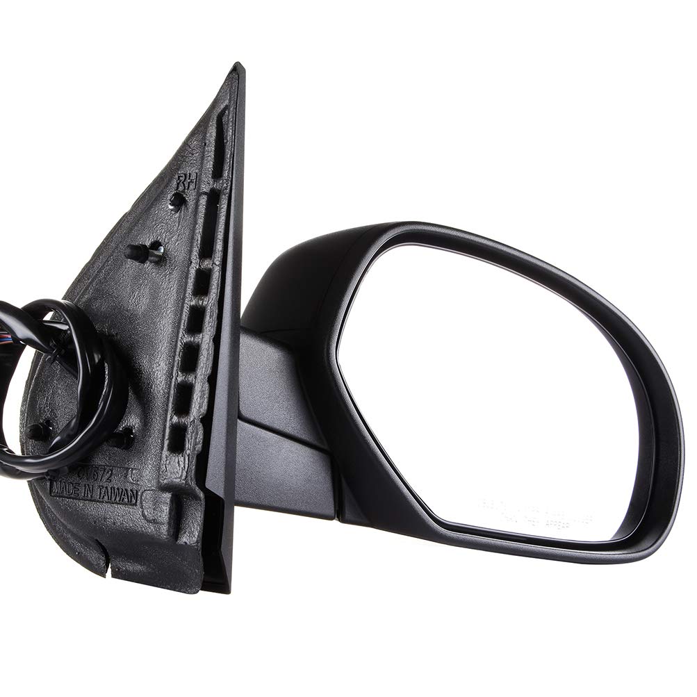 SCITOO Power Folding Heated Memory Signal Black Rear View Mirrors Pair for 2007-2013 Chevy Silverado & GMC Sierra 1500/2500/3500 HD - Enhanced Safety & Convenience for Highway Driving & Parking