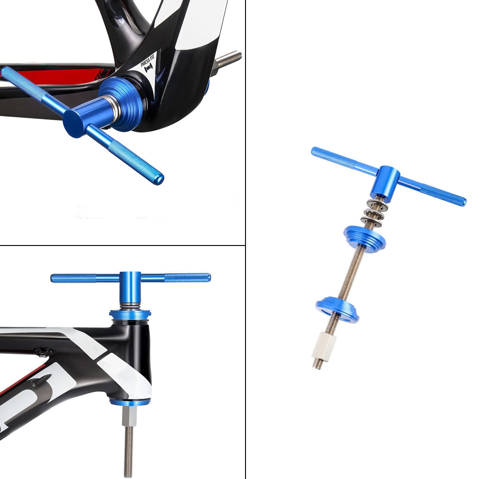 Bike Headset & Bottom Bracket Installation Tool - Bearing Press Kit for Headset & BB Repair - Perfect for Mountain Bike, Road Bike Maintenance & DIY Bike Workshop