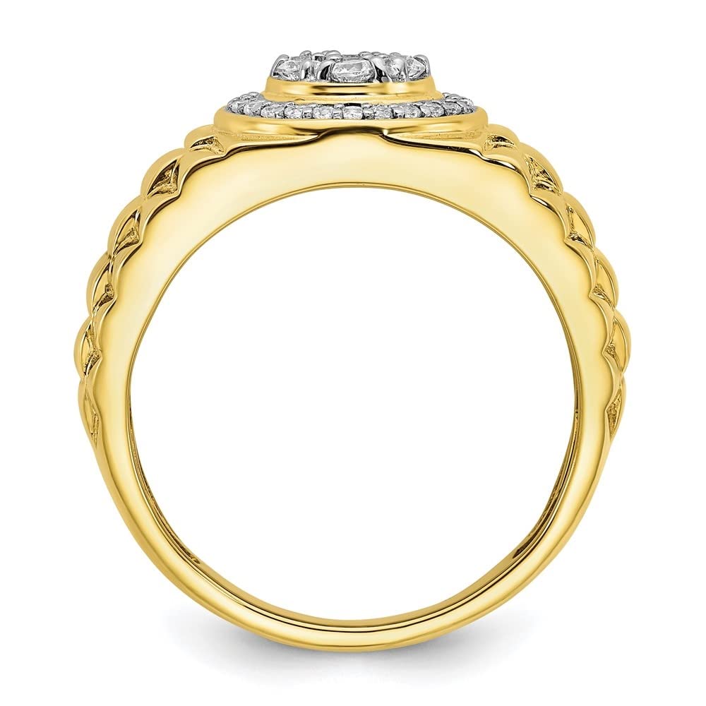 10K Yellow Gold Lab-Grown Diamond Engagement Ring for Women - Wedding Band, Promise Ring, Anniversary Gift - Perfect for Proposals, Bridal Sets & Special Occasions