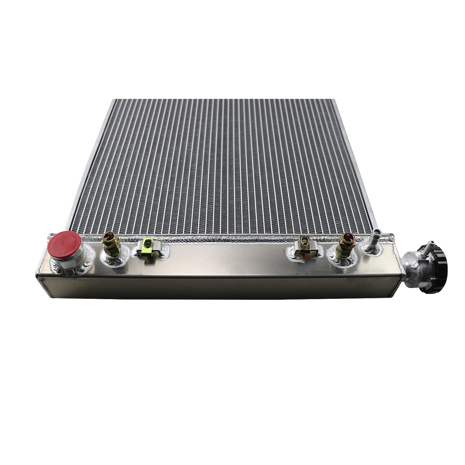 4-Row Aluminum Radiator for 1988-1999 Chevy GMC C/K Series C1500 C2500 C3500 K1500 5.0L 5.7L V8 - Heavy Duty Cooling Upgrade for Off-Road, Towing & Performance Driving