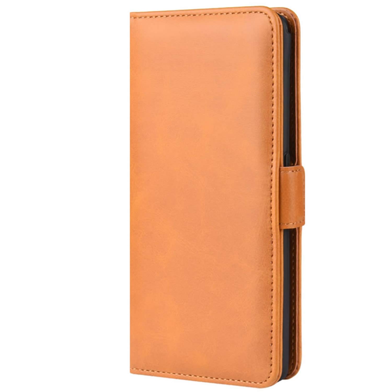 Samsung Galaxy A80 Wallet Case - PU Leather Flip Cover with Card Slots, Magnetic Closure & Viewing Stand | Shockproof Protective Phone Case for Samsung Galaxy A80 (Orange) | Perfect for Travel, Work & Daily Use