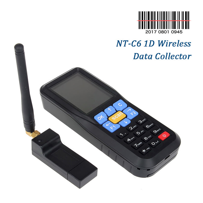 NT C6 1D Wireless Barcode Scanner - Fast & Accurate Bluetooth Barcode Reader for Retail, Warehouse & Inventory Management - Perfect for POS, Supermarkets & Small Businesses