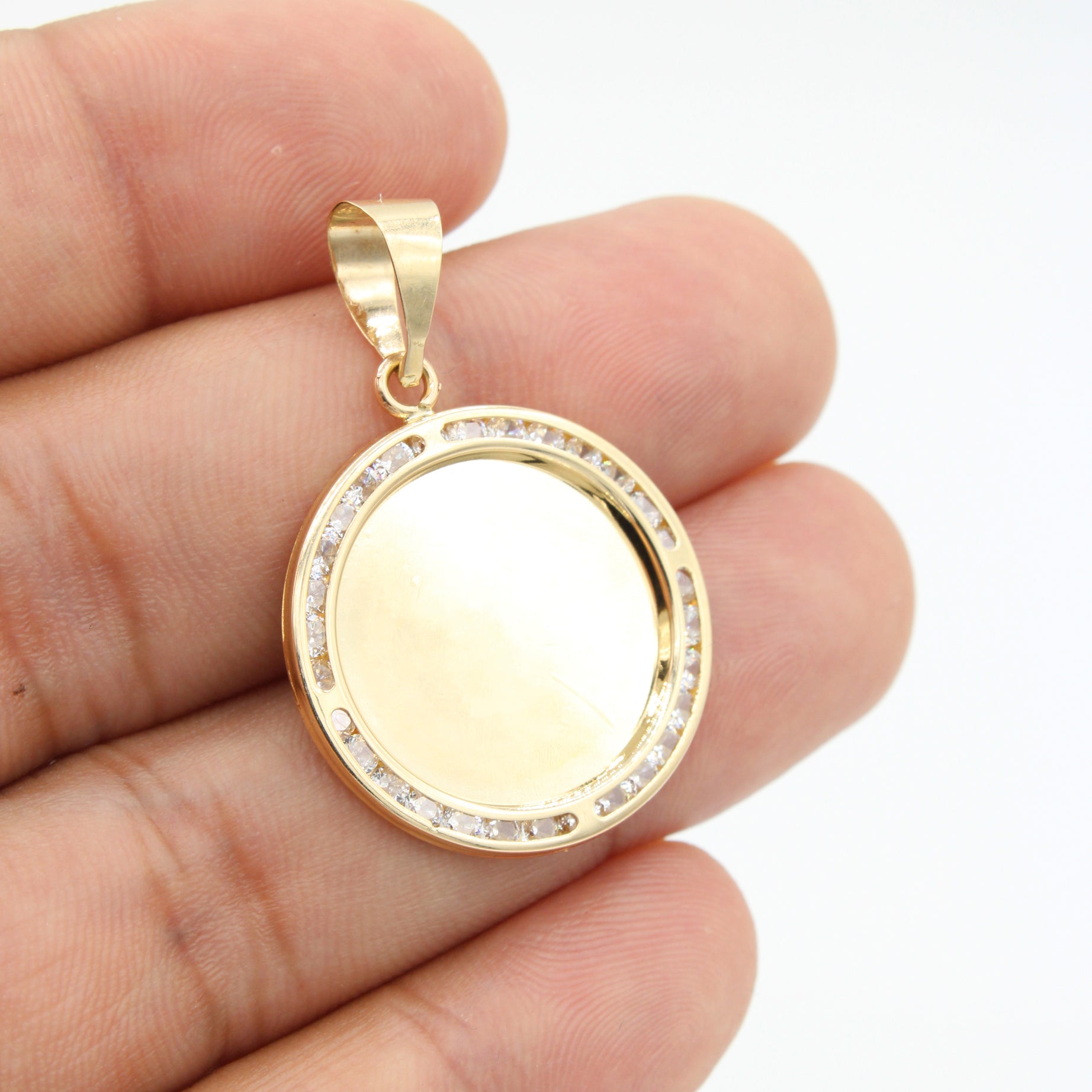 14K Gold Small Memory Pendant Necklace - Elegant Minimalist Jewelry for Women | Perfect for Anniversaries, Birthdays & Everyday Wear | JTJ™ Jewelry Collection