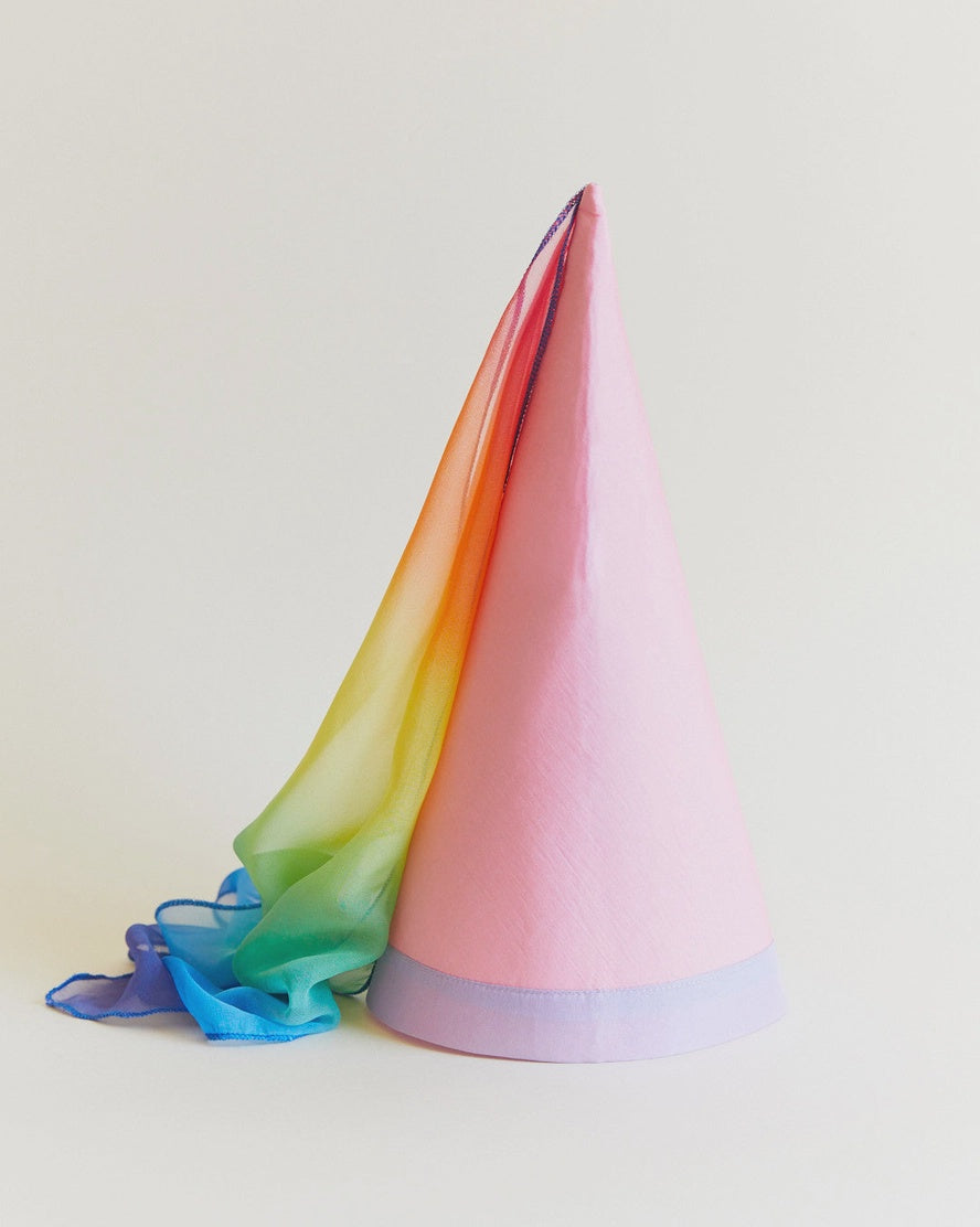 100% Pure Silk Princess Hat for Kids Dress Up - Elegant Costume Accessory for Birthday Parties, Halloween & Photo Shoots