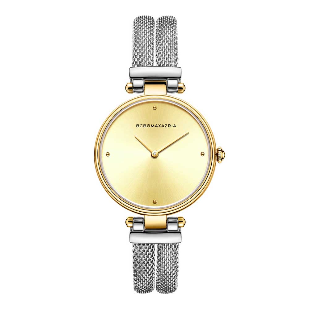 BCBGMAXAZRIA BG50672001 Women's Fashion Watch - Elegant Stainless Steel Bracelet & Crystal Accents - Perfect for Office, Party & Everyday Wear