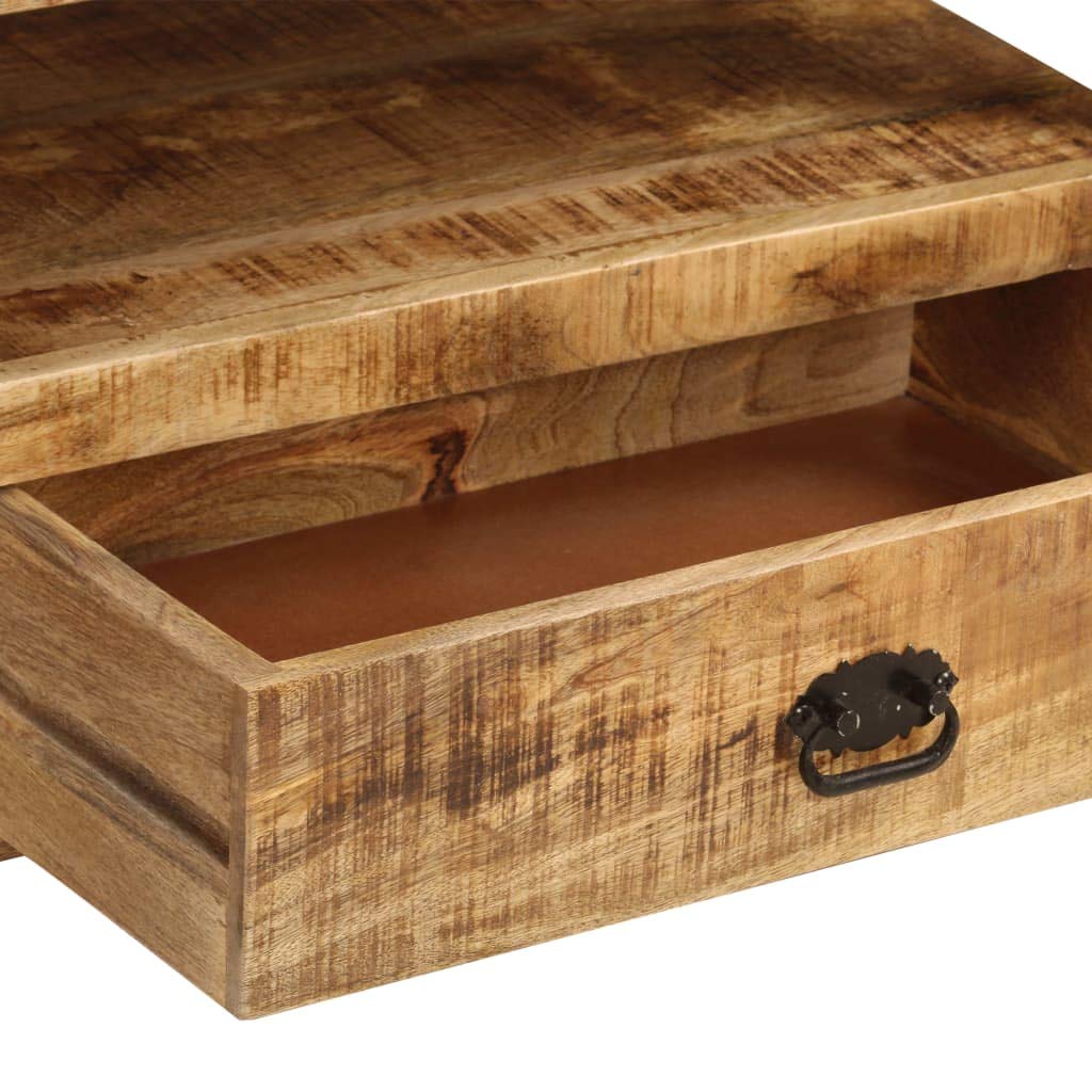 Industrial Solid Mango Wood TV Stand with Storage Drawers - 47.2