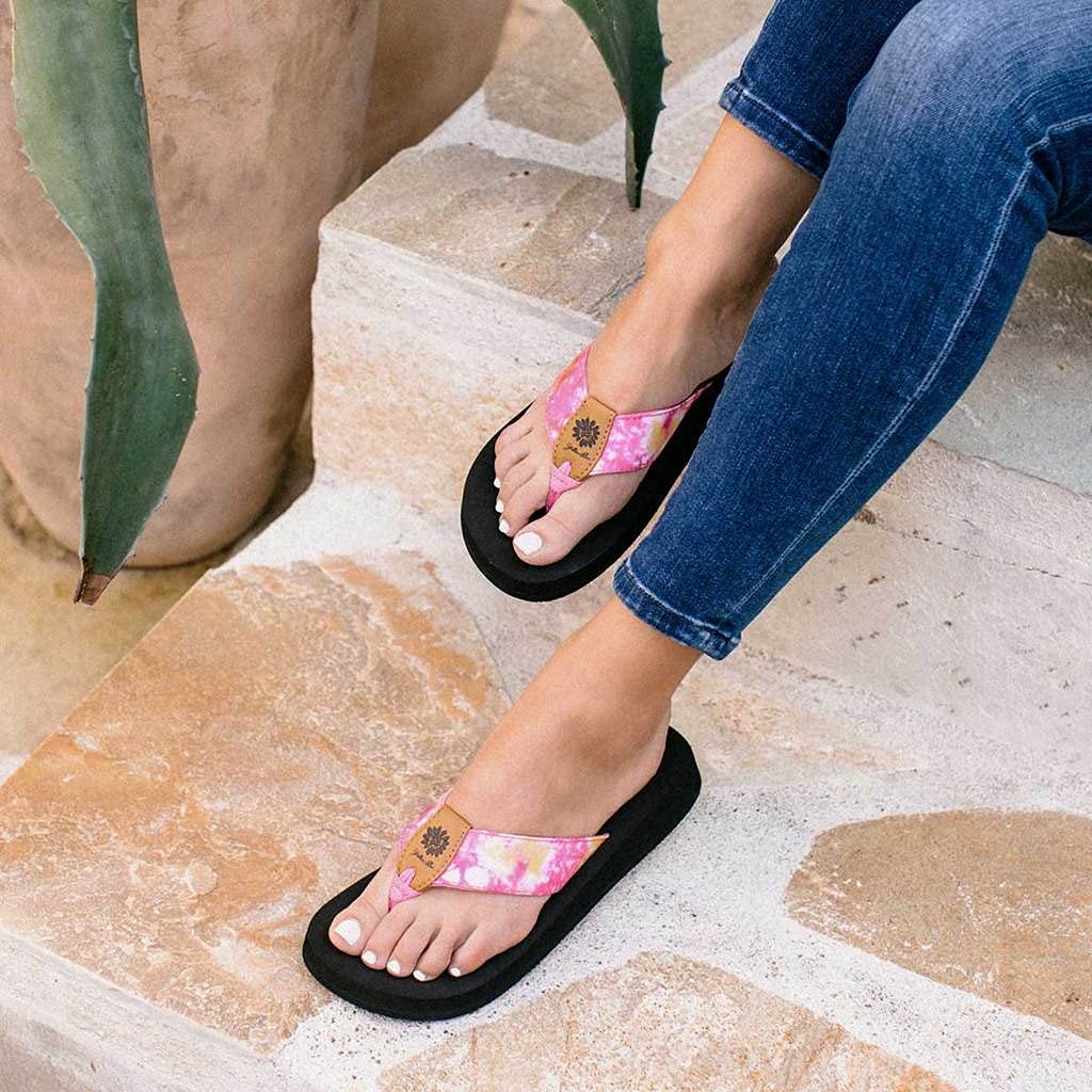Yellow Box Falit Women's Comfortable Summer Sandals - Casual Beach Flip Flops for Outdoor Walking, Vacation & Poolside Relaxation