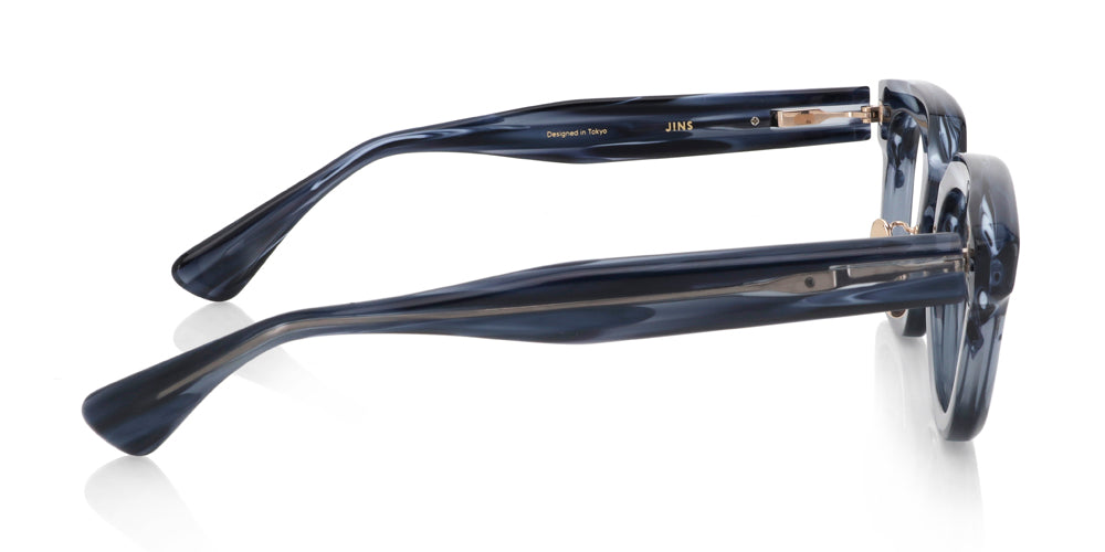 JINS UKIYO 009 58mm Classic Retro Sunglasses - UV400 Protection, Lightweight Acetate Frame for Men & Women - Perfect for Driving, Beach, and Outdoor Activities