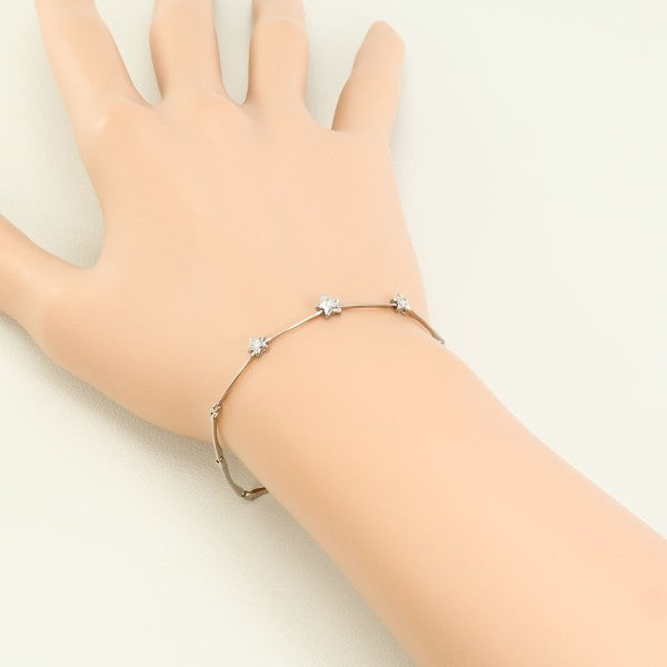 18K White Gold Diamond Bracelet for Women - Elegant & Luxurious Jewelry Gift for Anniversary, Wedding & Special Occasions