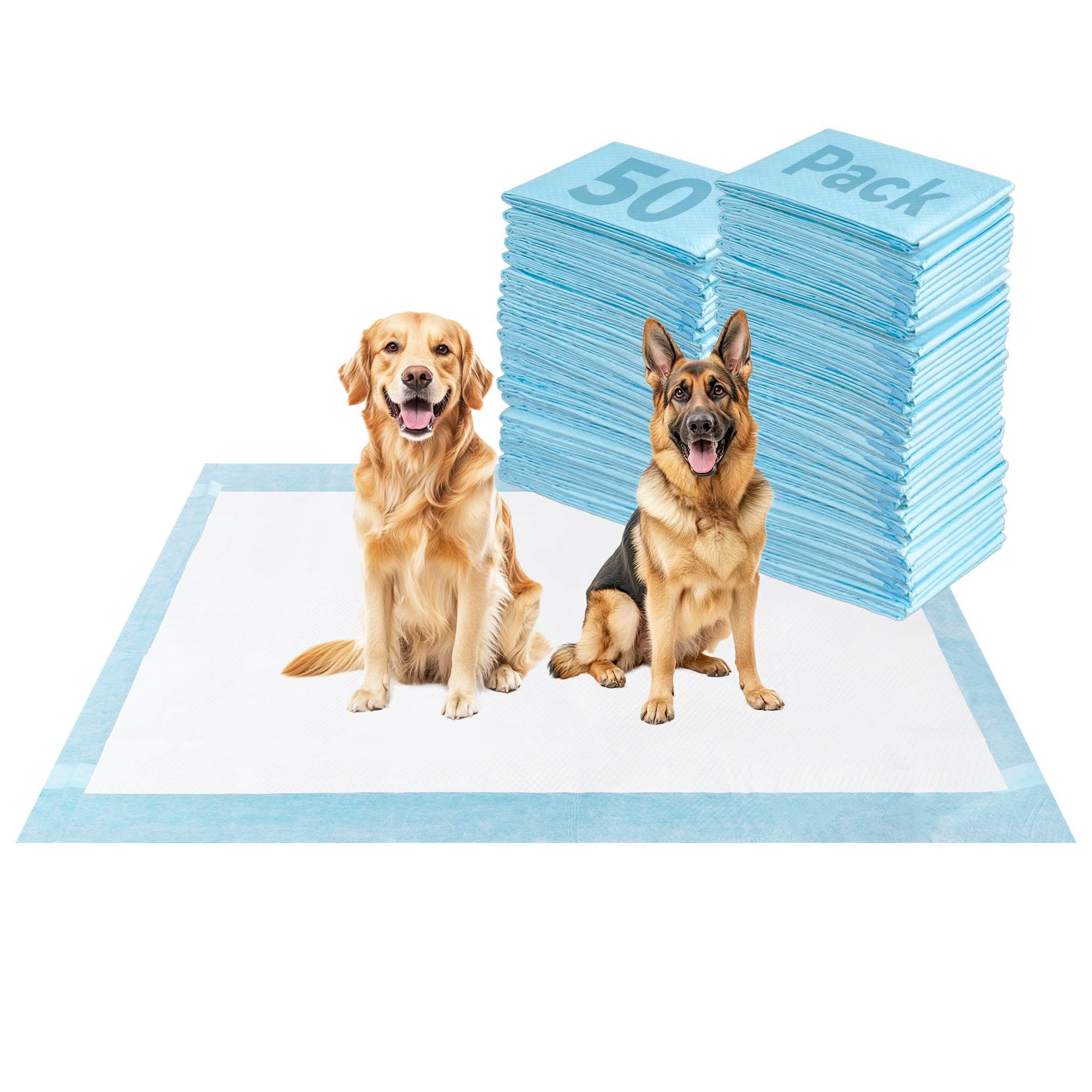 Extra Large Disposable Puppy Pads for Potty Training, Whelping & Housebreaking - Super Absorbent Dog Pee Pads for Puppies, Senior Dogs & Indoor Use (Perfect for Crate Training, Kennels & Pet Carriers)