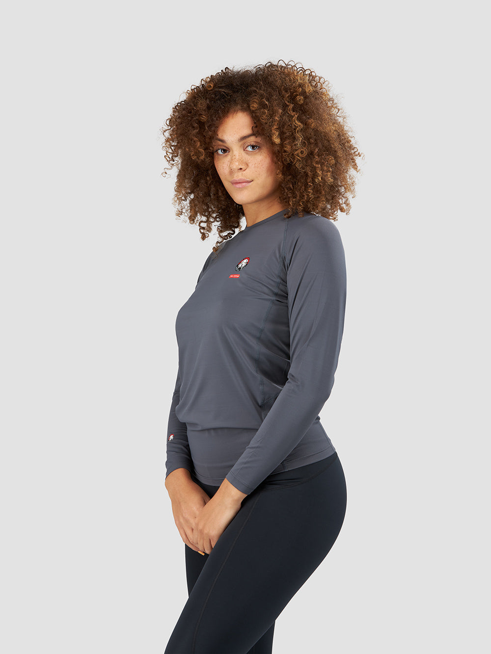Rebel Rashguard for Men & Women - UPF 50+ Sun Protection, Quick Dry Swim Shirt - Gray - Perfect for Surfing, Swimming, and Beach Activities