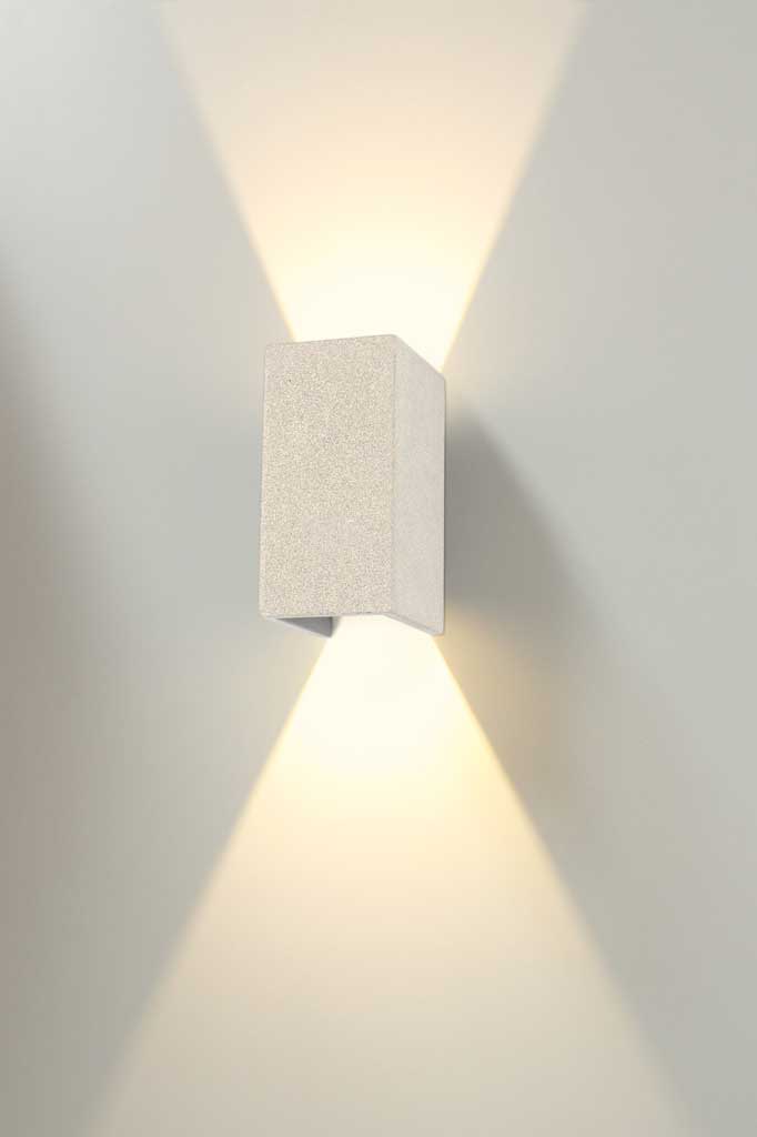 Flixton Outdoor LED Wall Light - Waterproof Concrete Exterior Lighting for Patio, Garden, and Pathway Illumination