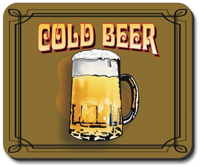 Artistic Ceramic Coasters for Cold Beer & Drinks - Non-Slip Mouse Pad with Unique Designs - Perfect for Home Bars, Offices & Gaming Setups