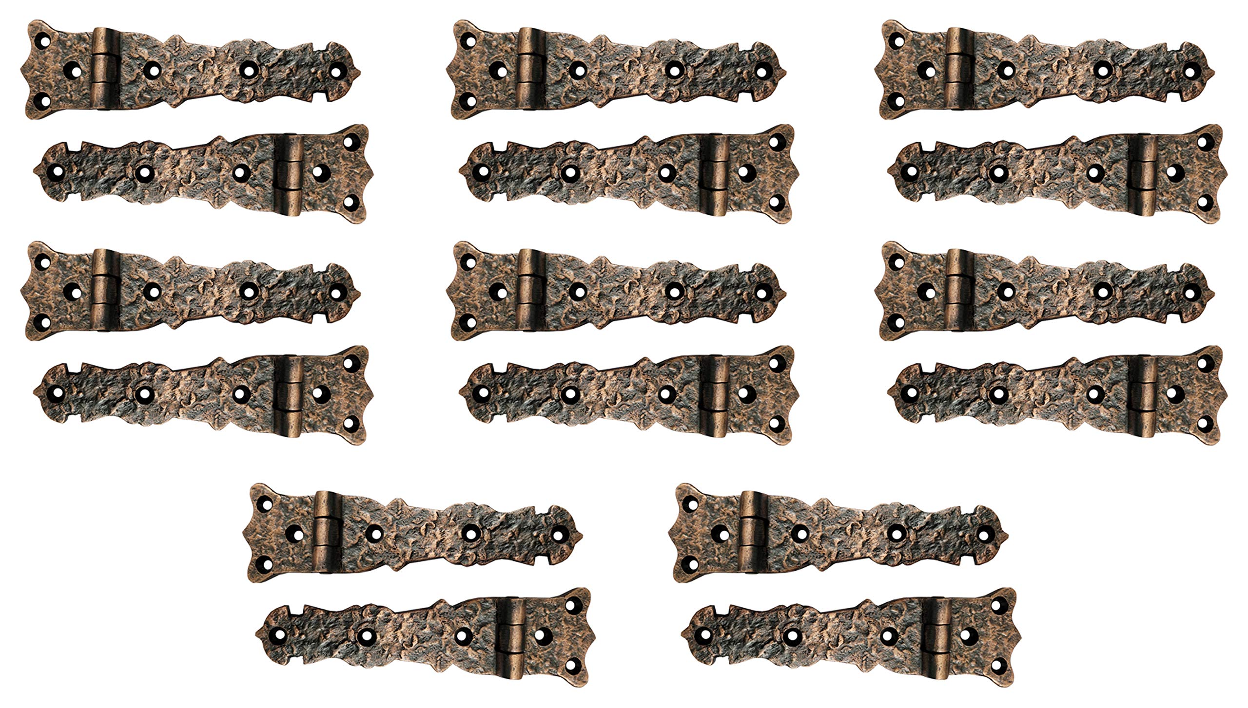Antique Cast Iron Cabinet Hinges - 5.6