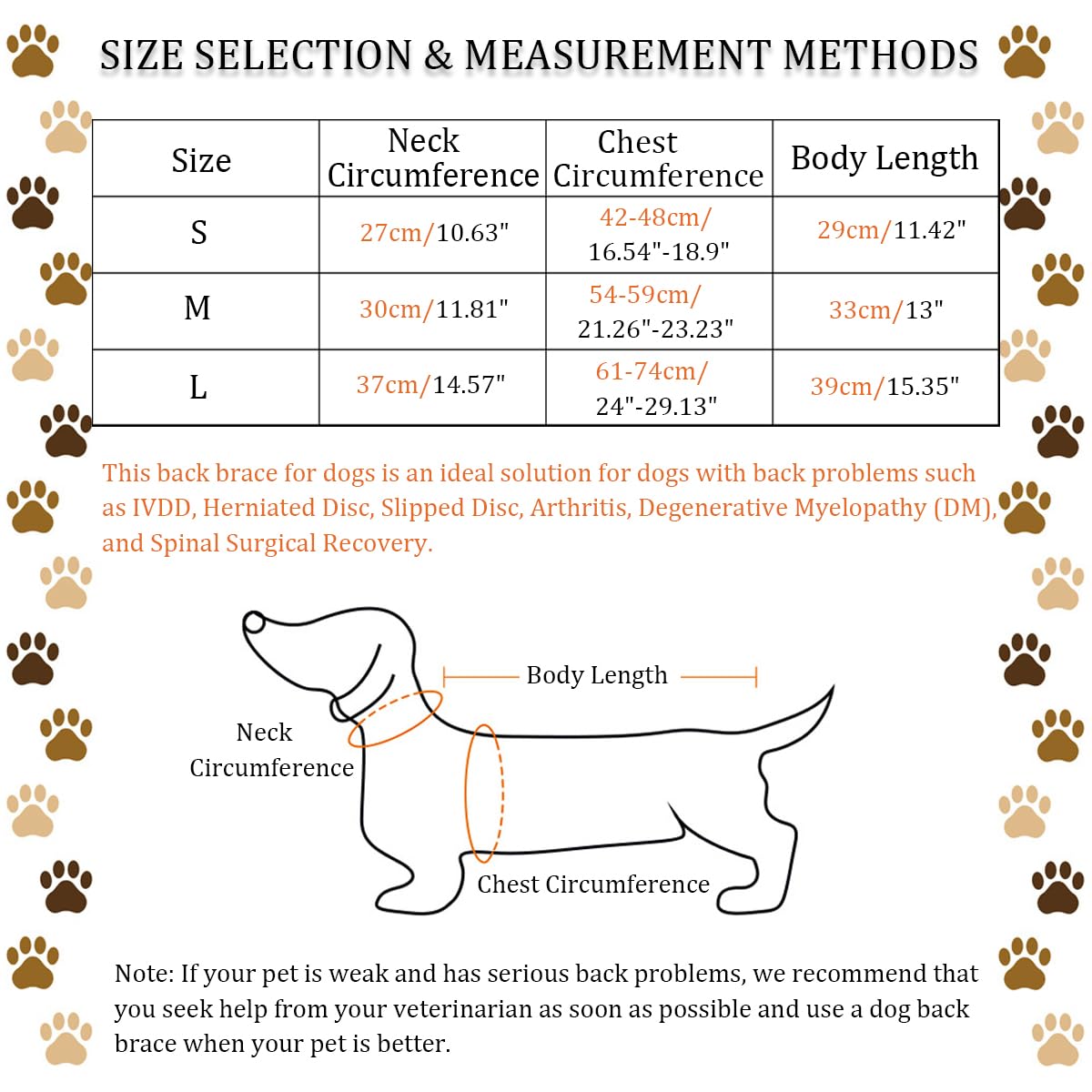 **IVDD Back Brace for Dogs - Adjustable Dog Back Support Vest for Dachshunds & Small Pets - Relief for Arthritis, Back Pain, Herniated Disc & Post-Surgery Recovery (Size S) - Ideal for Walks, Recovery & Daily Comfort**