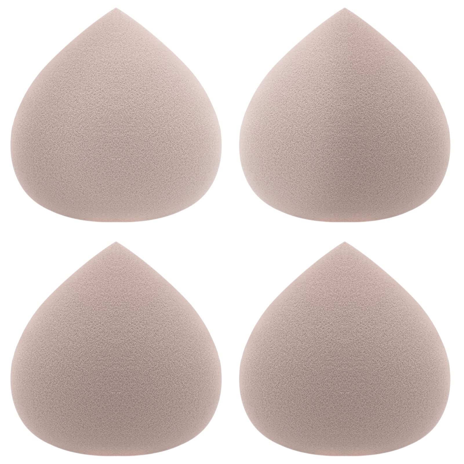 Karjiaja 4PC Marshmallow Makeup Sponge Set - Ultra Soft Latex-Free Beauty Blenders for Foundation, Cream & Powder - Perfect for Flawless Blending & Airbrush Finish (Ideal for Daily Makeup & Professional Use)