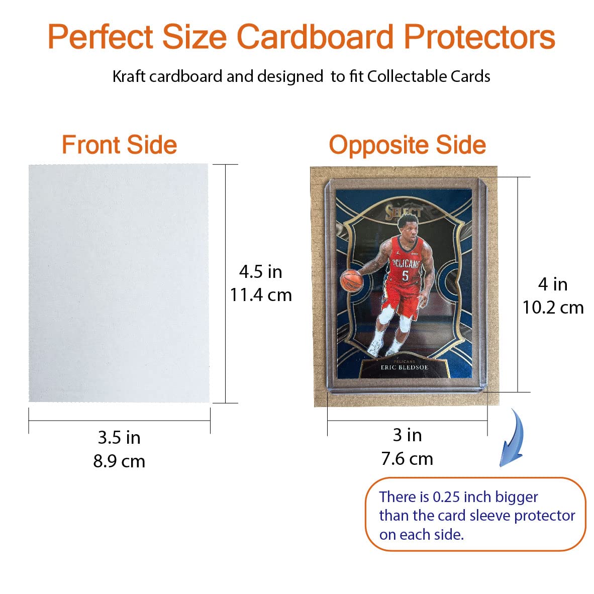 200 Packs 3.5x4.5 Inch White Corrugated Cardboard Sheets - Premium Bulk Cardboard Inserts for Sports Cards, Trading Cards, Mail Stiffeners & Dividers - Perfect for Card Protectors, Folders & Secure Shipping
