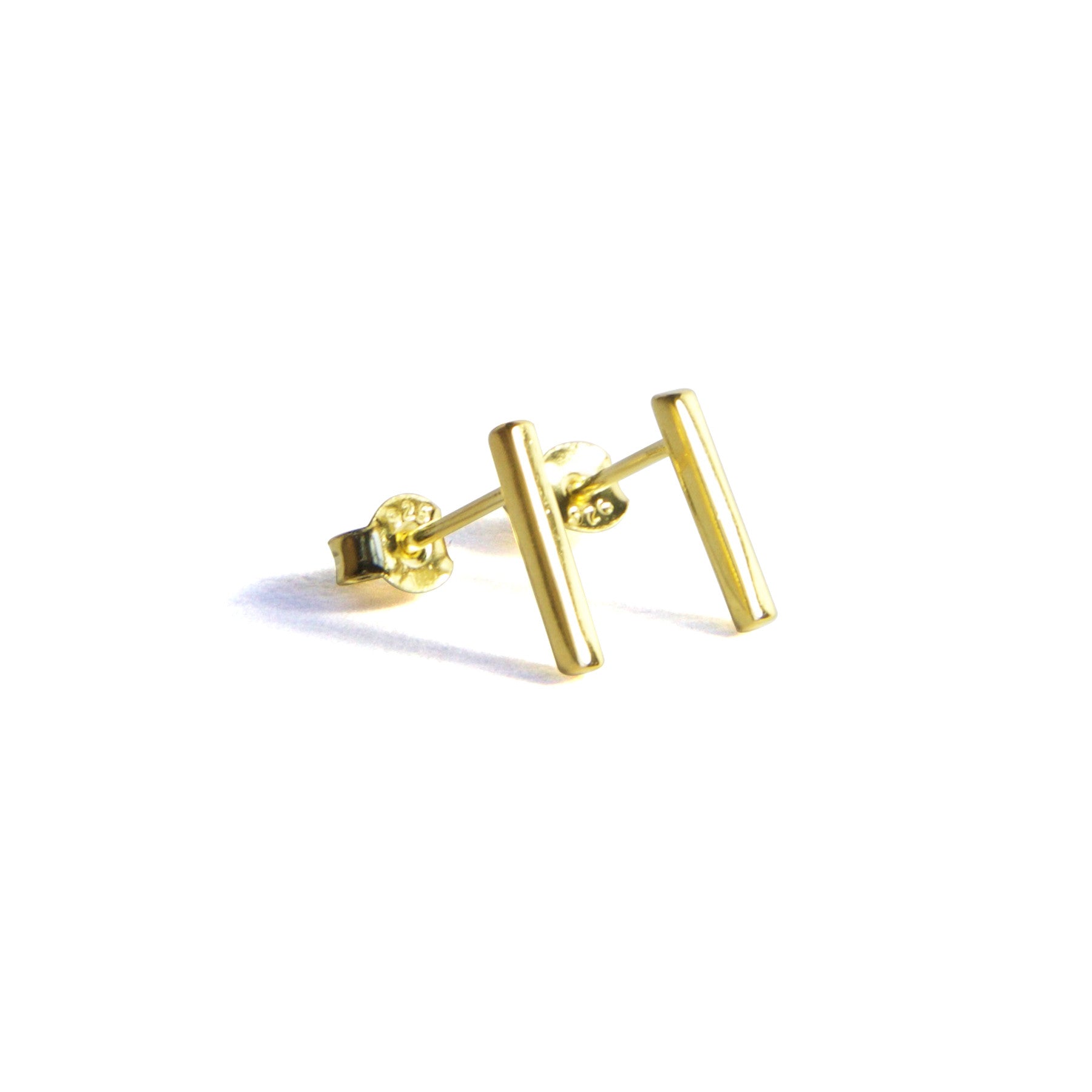 Large Bar Studs for Men - Heavy Duty Stainless Steel Earrings - Perfect for Punk, Goth & Rock Fashion - Ideal for Concerts, Parties & Everyday Wear