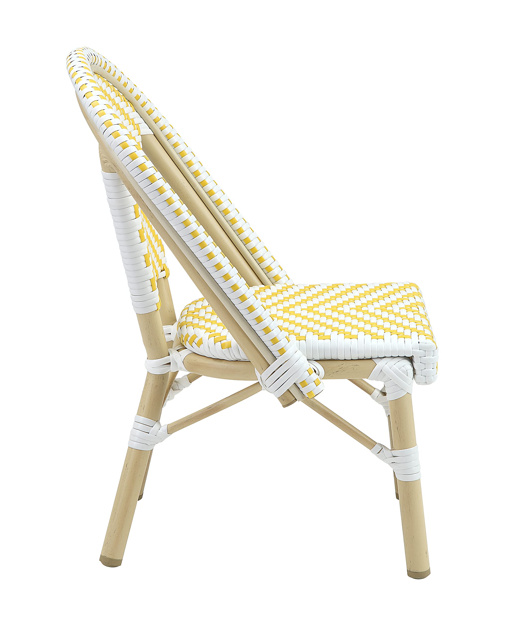 Kids Outdoor Table and Chair Set - All-Weather Durable Children's Furniture for Garden, Pool, Lawn & Backyard - Yellow Play Set for Outdoor Activities, Picnics and Playdates