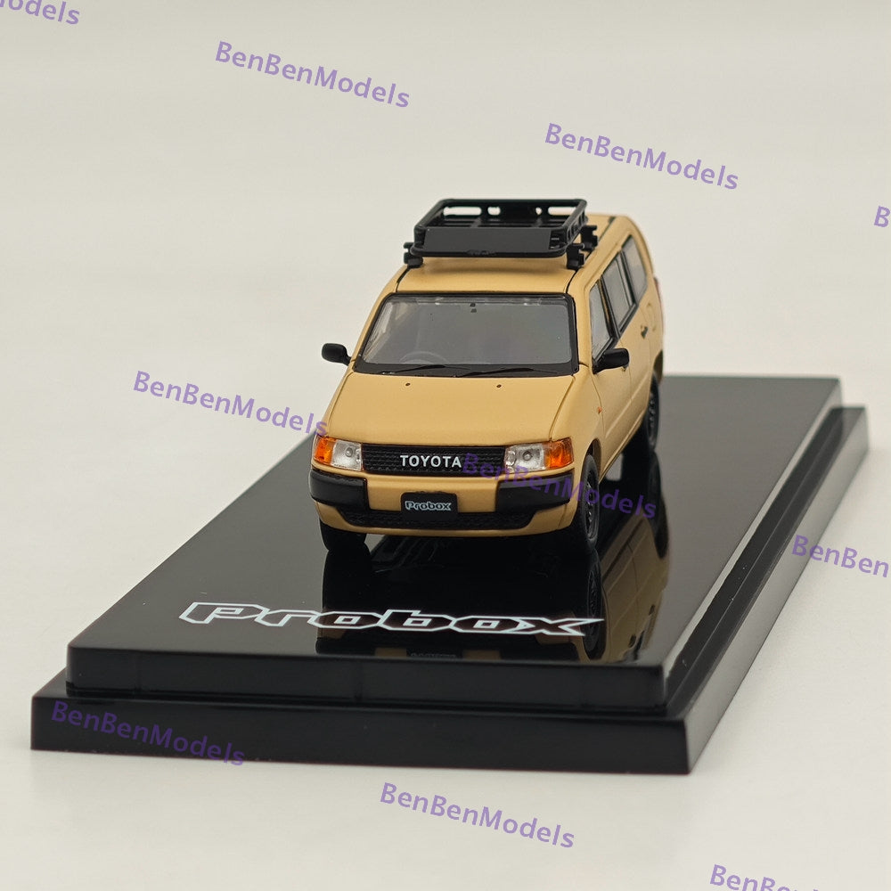 1/64 Scale Hobby Japan Toyota Probox Customized Version Matte Beige Diecast Model Car HJ643062BG - Perfect for Collectors, Display, and Toy Car Racing Scenes
