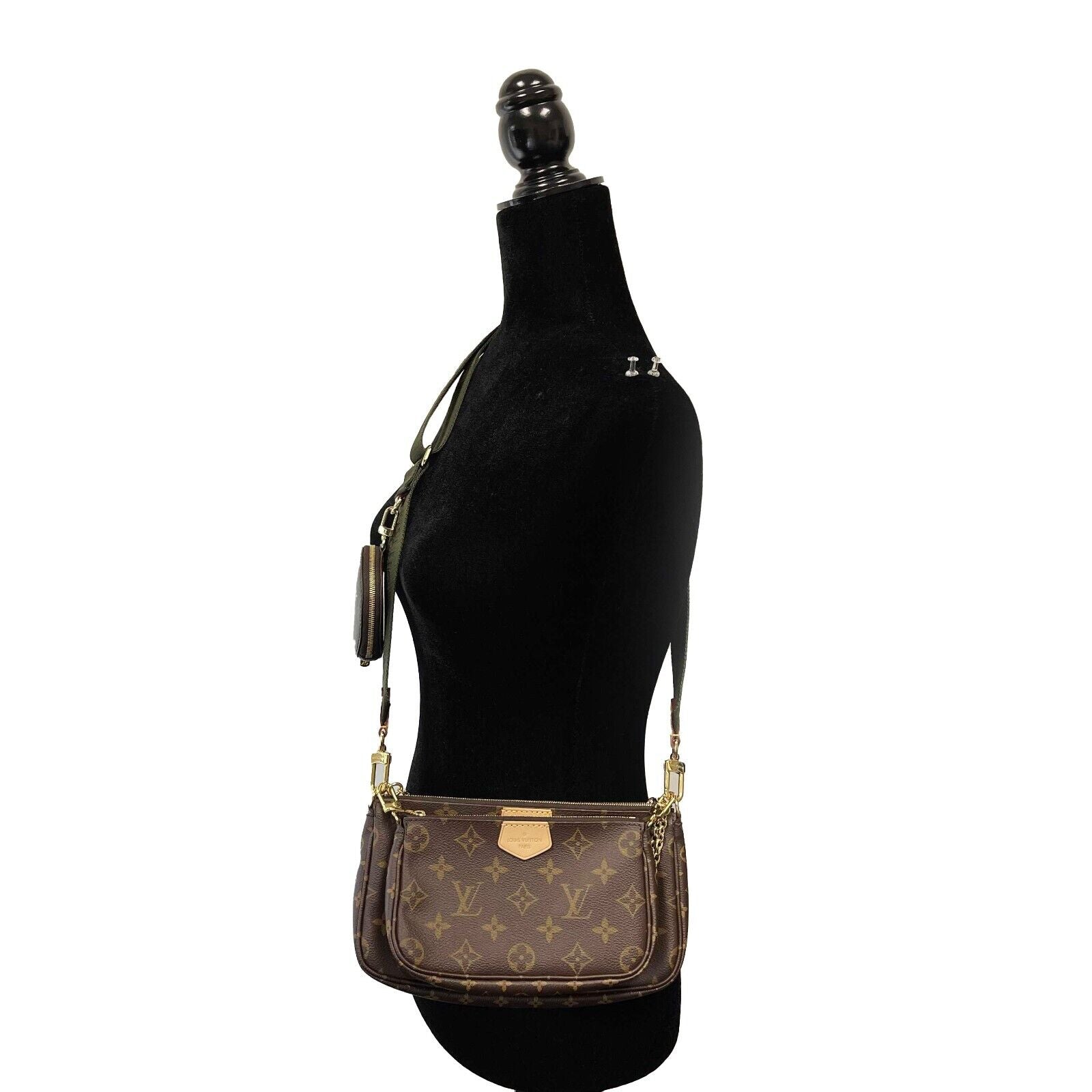 Louis Vuitton Khaki Multi Pochette Crossbody Bag - Brown Beige Green Designer Handbag for Women | Perfect for Everyday Use, Travel & Fashion Accessories