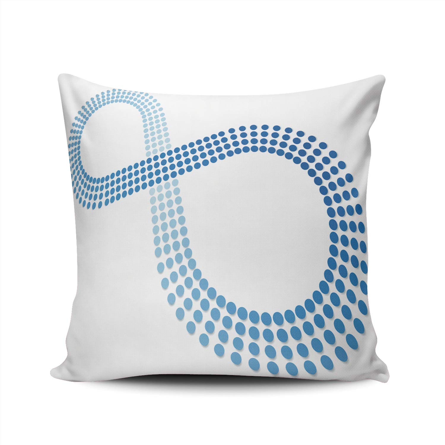 Abstract Infinity Dot Pillow Covers 18x18 Inches - Modern Double-Sided Printed Square Throw Pillow Cases for Sofa, Bed & Home Decor - Durable & Custom Decorative Covers