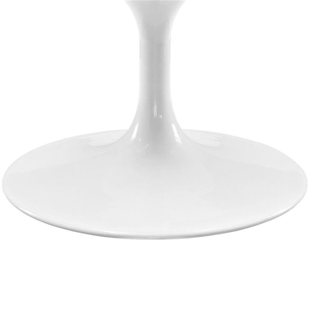 Allora Oval Faux Marble Coffee Table - White Modern Living Room Furniture for Small Spaces | Perfect for Apartments, Condos & Cozy Homes