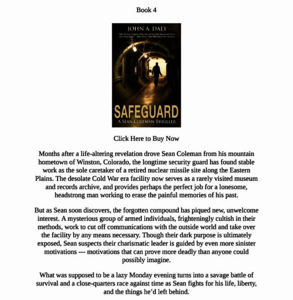 Sean Coleman Thriller Book 5 - Action Mystery for Crime Fans